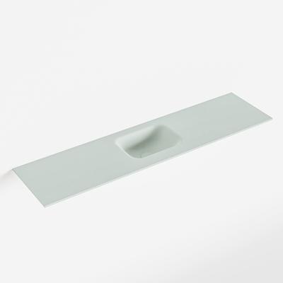 MONDIAZ LEX Greey solid surface inleg wastafel voor toiletmeubel 120cm. Positie wasbak midden MONDIAZ LEX Greey solid surface inleg wastafel voor toiletmeubel 120cm. Positie wasbak midden