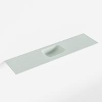 MONDIAZ LEX Greey solid surface inleg wastafel voor toiletmeubel 120cm. Positie wasbak midden - thumbnail