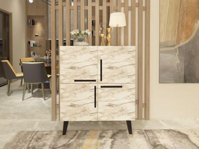 Commode MAQUERO 4 deuren marmer