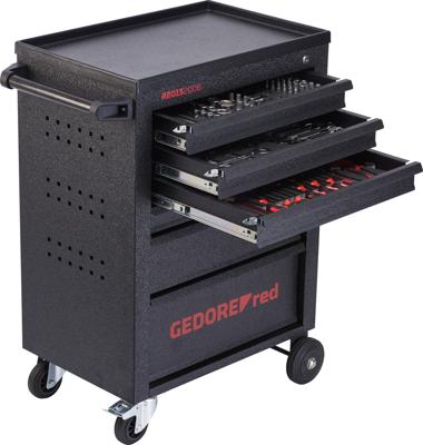 Gedore RED 3300012 Werkplaatswagen Plaatstaal Kleur (specifiek): Zwart Gedore RED 3300012 Werkplaatswagen Plaatstaal Kleur (specifiek): Zwart