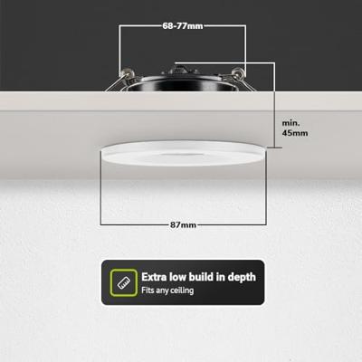 Venezia LED inbouwspot - 6 Watt 650 lumen - 2700K warm wit - Dimbaar - Rond - IP65 waterdicht - Wit - Voor binnen buiten en badkamer Venezia LED inbouwspot - 6 Watt 650 lumen - 2700K warm wit - Dimbaar - Rond - IP65 waterdicht - Wit - Voor binnen buiten en badkamer