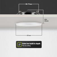Venezia LED inbouwspot - 6 Watt 650 lumen - 2700K warm wit - Dimbaar - Rond - IP65 waterdicht - Wit - Voor binnen buiten en badkamer - thumbnail