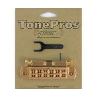 TonePros AVT2-G-G Wraparound Adjustable Bridge goud - thumbnail
