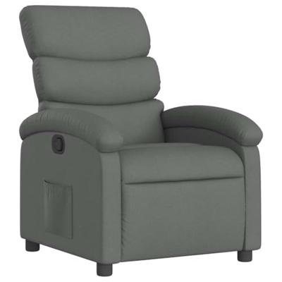 Fauteuil verstelbaar stof donkergrijs