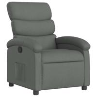 Fauteuil verstelbaar stof donkergrijs - thumbnail