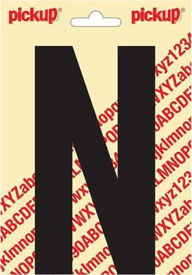 Plakletter Nobel Sticker letter N zwart Pickup - Pickup