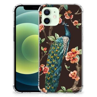 iPhone 12 Mini Case Anti-shock Pauw met Bloemen iPhone 12 Mini Case Anti-shock Pauw met Bloemen