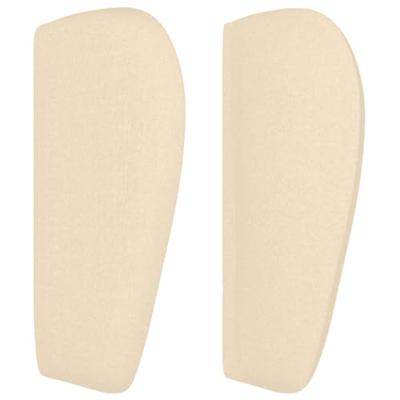 Boxspring met matras stof crèmekleurig 200x200 cm