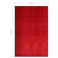 Deurmat wasbaar 120x180 cm rood - thumbnail