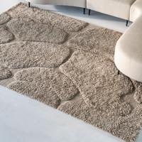 By-Boo Vloerkleed 'Kala' Wol, 200 x 300cm, kleur Taupe - thumbnail