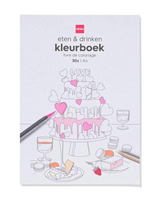 HEMA Kleurboek A4 eten en drinken