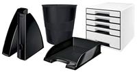Papierbak Leitz WOW 15liter zwart | 6 stuks - thumbnail