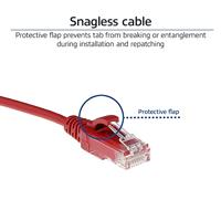 ACT Rode 7 meter LSZH U/UTP CAT6 datacenter slimline patchkabel snagless met RJ45 connectoren - thumbnail