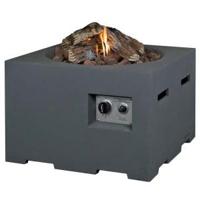 Cocoon vuurtafel vierkant klein antraciet - thumbnail