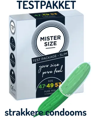 Condooms Mister Size Test Packege Slim Condooms Mister Size Test Packege Slim