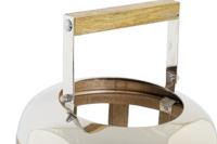 Lykta DKD Home Decor Zilverkleurig Metaal Hout 22 x 22 x 32 cm - thumbnail