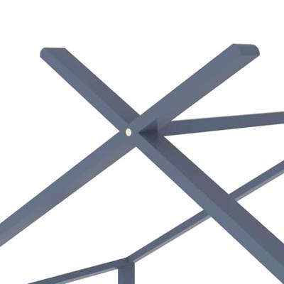 Kinderbedframe massief grenenhout grijs 90x200 cm Kinderbedframe massief grenenhout grijs 90x200 cm