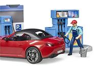 bruder bworld Tankstation en Carwash speelfiguur - thumbnail