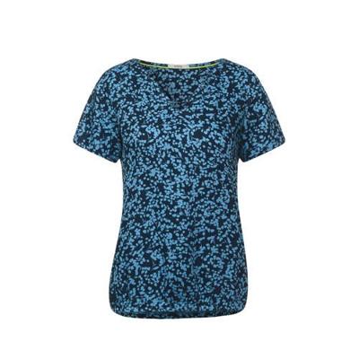 CECIL top met all over print blauw