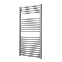 Plieger Designradiator Roma M 125,5 x 60 cm 700 Watt Middenaansluiting Pearl Grey - thumbnail