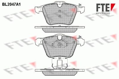 Remblokken set BL2047A1 Remblokken set BL2047A1