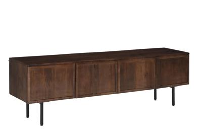 Livingfurn TV-meubel 'Elan Brown' Mangohout, 180cm Livingfurn TV-meubel 'Elan Brown' Mangohout, 180cm