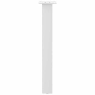 Console tafelpoten 4 st 72 cm staal wit