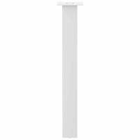 Console tafelpoten 4 st 72 cm staal wit - thumbnail