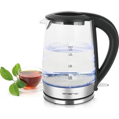 Emerio WK-123132 waterkoker 1,7 l 2200 W Zwart, Transparant