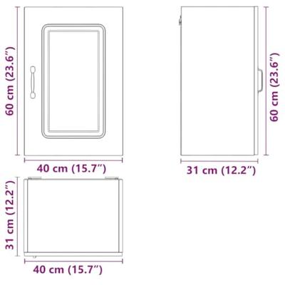 Keukenwandkast Kalmar bewerkt hout artisanaal eikenkleur Keukenwandkast Kalmar bewerkt hout artisanaal eikenkleur