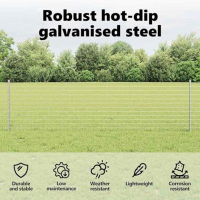 VidaXL Afrasteringspaal 11 pcs zilver 60 cm staal VidaXL Afrasteringspaal 11 pcs zilver 60 cm staal