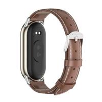 Echt leren bandje - Bruin - Xiaomi Smart Band 8 & 9 - thumbnail