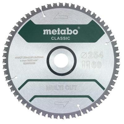 Metabo Accessoires Cirkelzaagblad | "Multi Cut Classic" | 254x30mm | Z60 FZ/TZ 5°neg - 628285000 Metabo Accessoires Cirkelzaagblad | "Multi Cut Classic" | 254x30mm | Z60 FZ/TZ 5°neg - 628285000