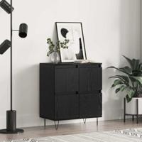 Dressoir Zwart Eiken 60 x 35 x 70 cm - thumbnail