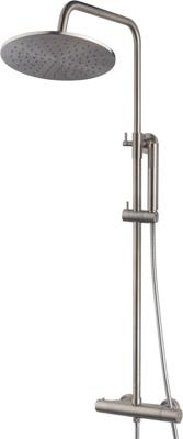 Saqu Shine doucheset geborsteld staal