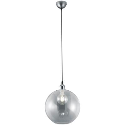 Ronde LED Hanglamp E27 - Mat Nikkel Aluminium Design