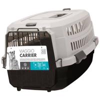 M-PETS Draagtas Viaggio Carrier M - 68x47,6x45cm - Bordeaux en grijs - Voor hond - thumbnail