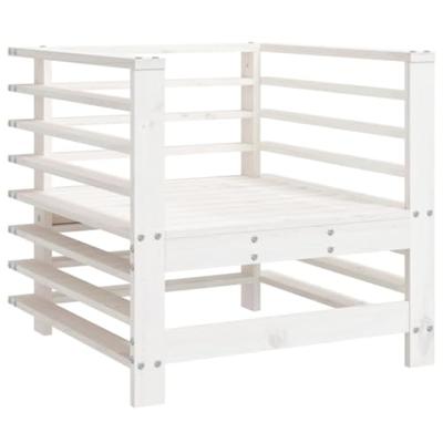 Tuinstoelen 2 st massief grenenhout wit Tuinstoelen 2 st massief grenenhout wit