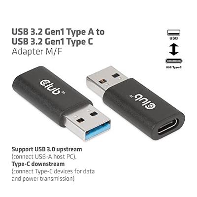 club3D CAC-1525 USB-adapter USB 3.2 Gen1 USB-A stekker, USB-C bus 0 mm Zwart club3D CAC-1525 USB-adapter USB 3.2 Gen1 USB-A stekker, USB-C bus 0 mm Zwart