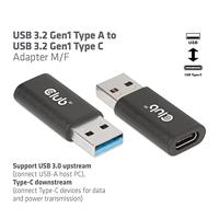 club3D CAC-1525 USB-adapter USB 3.2 Gen1 USB-A stekker, USB-C bus 0 mm Zwart - thumbnail