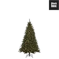 black box kunstkerstboom Toronto met ledverlichting h155 x d102cm - thumbnail