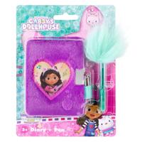 Canenco Gabby&apos;s poppenhuis pluche dagboek met pluche pen - thumbnail