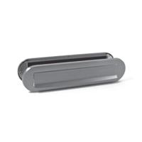 Mariani Briefplaat Combinatie Ovaal Mat Chroom - 91378017 - thumbnail