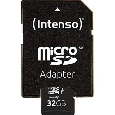 Micro SD geheugenkaart met adapter INTENSO 34234 UHS-I Premium Inhoud 32 GB - thumbnail