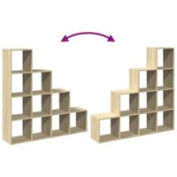 Kamerscherm / boekenkast 131,5x29x131,5 cm hout sonoma eiken - thumbnail