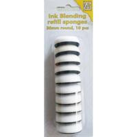 Nellie's Choice • ink blending refill sponges, 30mm round 10stuks - thumbnail