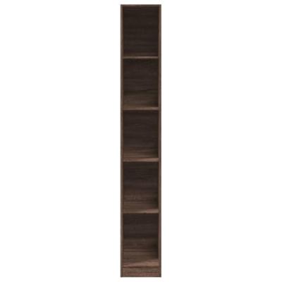 Kledingkast 30x50x200 cm bewerkt hout bruin eikenkleur