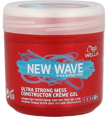 Wella New Wave Ultra Strong Mess Maker Crème Gel Wella New Wave Ultra Strong Mess Maker Crème Gel