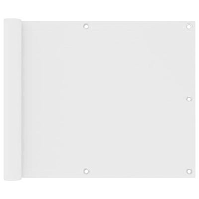 VidaXL Balkonscherm 75x600 cm oxford stof wit