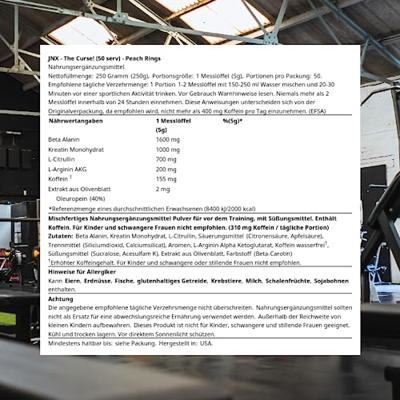 The Curse 50servings Peach Rings